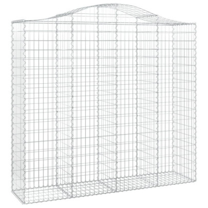 Coșuri Gabion Arcuite - Set 7 Bucăți - Fier Galvanizat