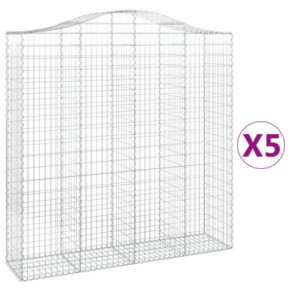 Coșuri Gabion Arcuite 200x50x200/220 cm - 5 bucăți 2
