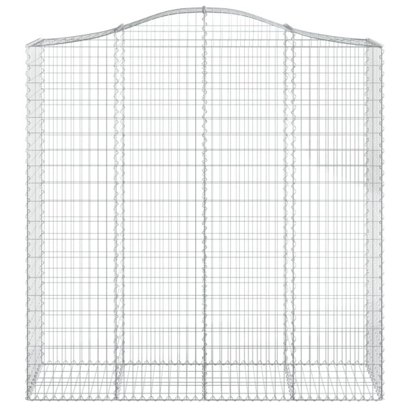 Coșuri Gabion Arcuite Fier Galvanizat - Set 8 bucăți