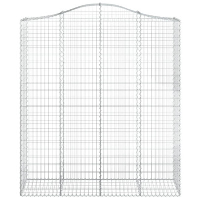 Coșuri Gabion Arcuit | Gard Decorativ Grădină | Fier Galvanizat