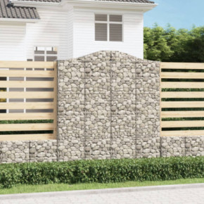 Coșuri Gabion Arcuite - Set 5 Bucăți - Fier Galvanizat Rezistent
