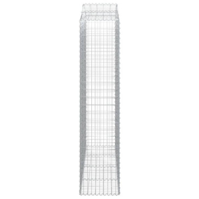 Coșuri Gabion Arcuite - Set 5 Bucăți - Fier Galvanizat Rezistent