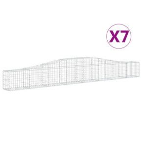 Coșuri Gabion Arcuite | Set 7 Bucăți | Fier Galvanizat Rezistent 2