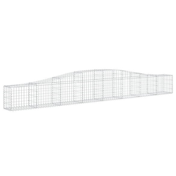 Coșuri Gabion Arcuite 10 buc - Fier Galvanizat | Decor Grădină