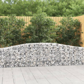 Coșuri Gabion Arcuite Fier Galvanizat | Barieră Decorativă Grădină