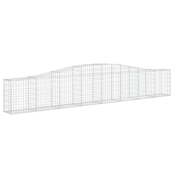 Coșuri Gabion Arcuite 10 buc - Fier Galvanizat | Decor Grădină