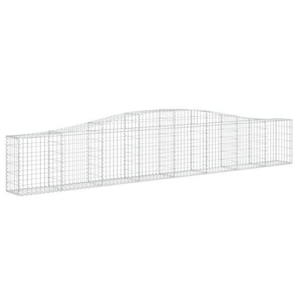 Coșuri Gabion Arcuite 15 buc - Fier Galvanizat | Decor Grădină