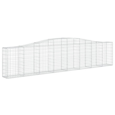 Coșuri Gabion Arcuite Fier Galvanizat - Gard Decorativ