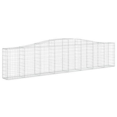 Coșuri Gabion Arcuite 5 Bucăți - Fier Galvanizat | Decor Grădină