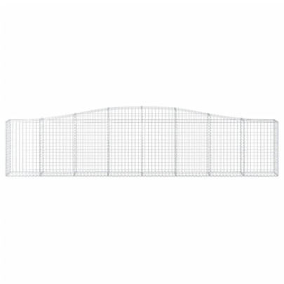 Coșuri Gabion Arcuite 5 Bucăți - Fier Galvanizat | Decor Grădină