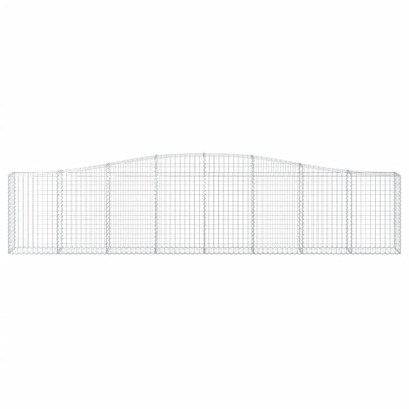 Coșuri Gabion Arcuite 6 buc - Fier Galvanizat | Decor Grădină