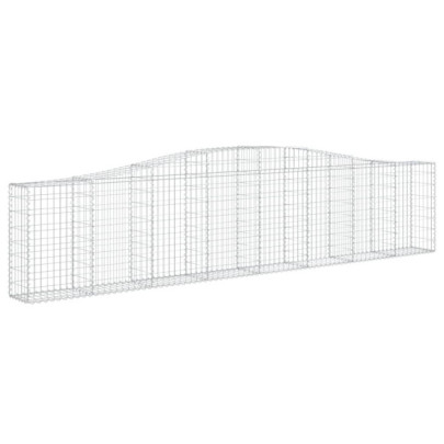 Coșuri Gabion Arcuite 10 buc - Fier Galvanizat - Livrare Gratuită
