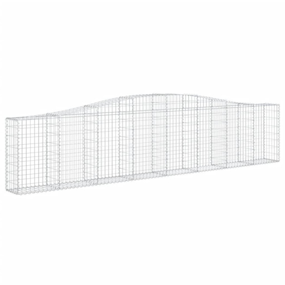 Coșuri Gabion Arcuite Fier Galvanizat - Gard Decorativ
