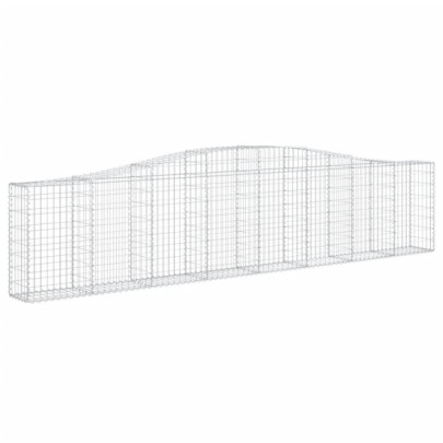 Coșuri Gabion Arcuite Fier Galvanizat - Gard Decorativ