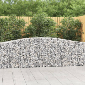 Coșuri Gabion Arcuite Fier Galvanizat - Set 20 Bucăți