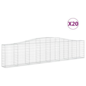Coșuri Gabion Arcuite Fier Galvanizat - Set 20 Bucăți 2