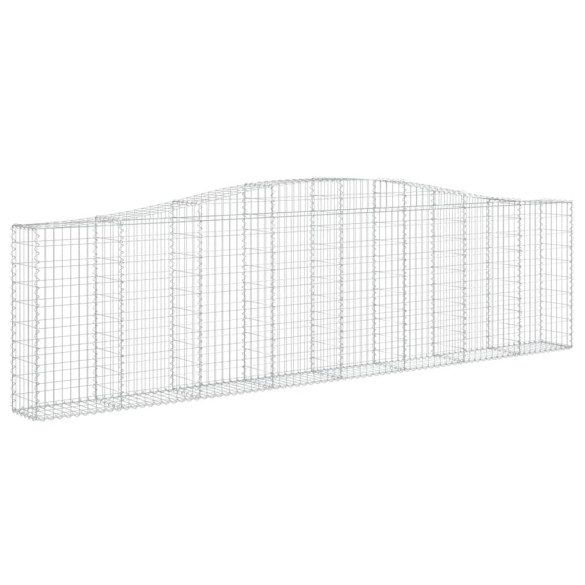 Coșuri Gabion Arcuite Fier Galvanizat - Gard Decorativ