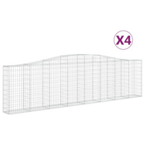 Coșuri Gabion Arcuite Fier Galvanizat | Gard Decorativ 2