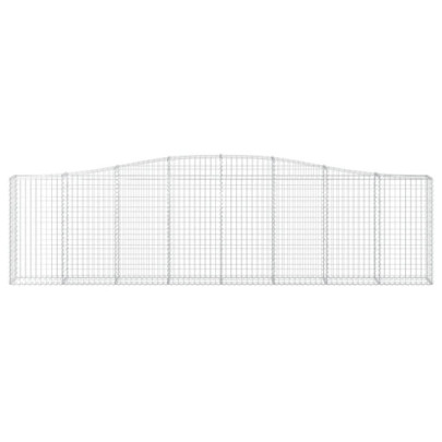 Coșuri Gabion Arcuite Fier Galvanizat | Gard Decorativ