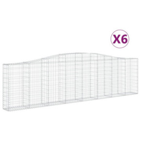 Coșuri Gabion Arcuite Fier Galvanizat | Gard Decorativ 2