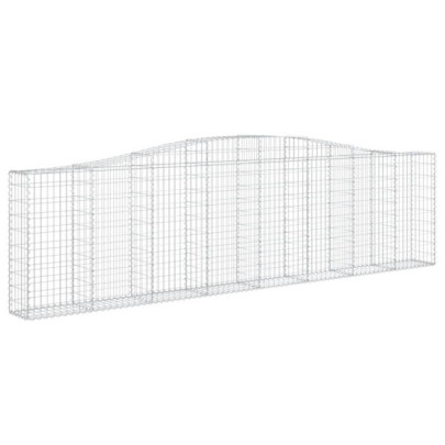 Coșuri Gabion Arcuite Fier Galvanizat | Gard Decorativ