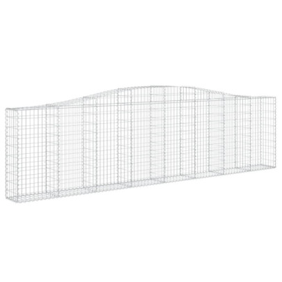 Coșuri Gabion Arcuite - Set 7 Bucăți - Fier Galvanizat Rezistent