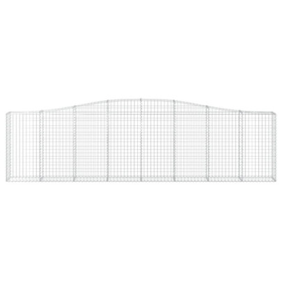 Coșuri Gabion Arcuite - Set 7 Bucăți - Fier Galvanizat Rezistent