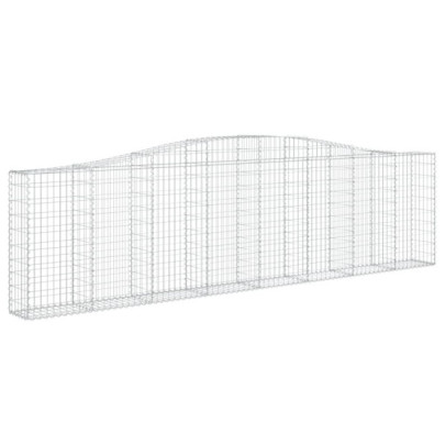 Coșuri Gabion Arcuite Fier Galvanizat - Gard Decorativ