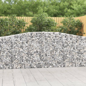 Coșuri Gabion Arcuite 20 buc - Barieră Decorativă Grădină