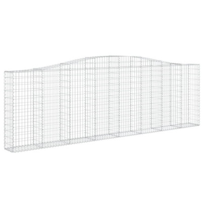 Coșuri Gabion Arcuite Fier Galvanizat | Gard Decorativ