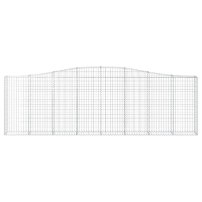 Coșuri Gabion Arcuite Fier Galvanizat - Set 4 Bucăți
