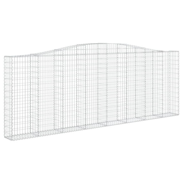 Coșuri Gabion Arcuite Fier Galvanizat - Set 6 Bucăți