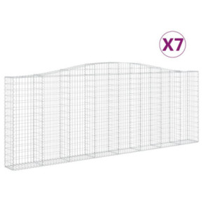 Coșuri Gabion Arcuite Fier Galvanizat | Gard Decorativ 2