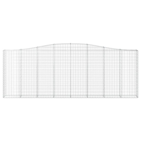 Coșuri Gabion Arcuite 15 bucăți | Fier Galvanizat Rezistent