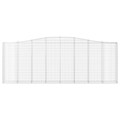 Coșuri Gabion Arcuite 15 bucăți | Fier Galvanizat Rezistent