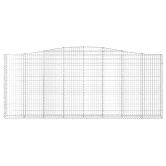 Coșuri Gabion Arcuite Fier Galvanizat | Barieră Decorativă Grădină