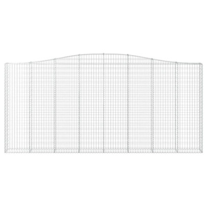 Coșuri Gabion Arcuite 400x30x180/200 cm - Fier Galvanizat