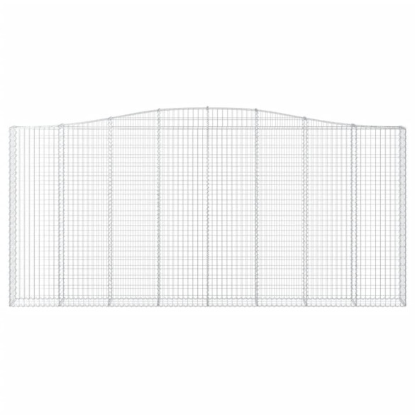 Coșuri Gabion Arcuite Fier Galvanizat - Gard Decorativ