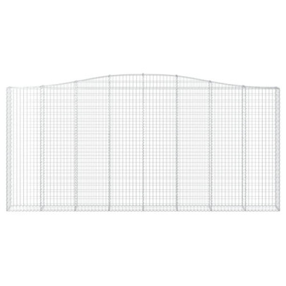 Coșuri Gabion Arcuite Fier Galvanizat | Barieră Decorativă Grădină