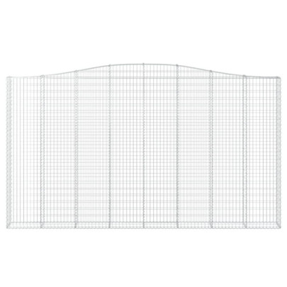 Coșuri Gabion Arcuite Fier Galvanizat - 6 bucăți