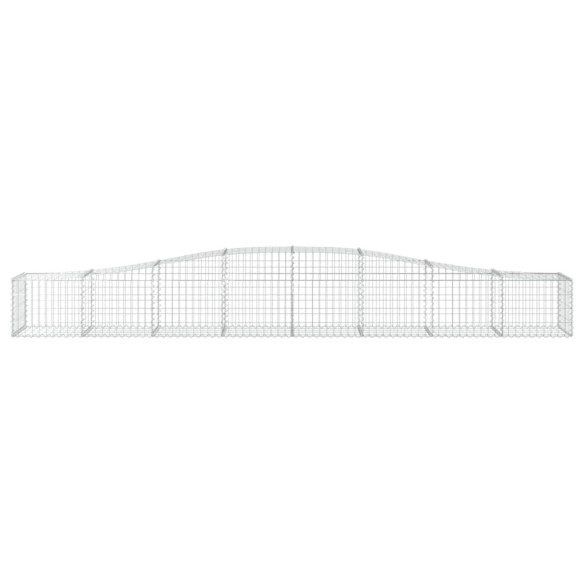 Coșuri Gabion Arcuite pentru Grădină - Fier Galvanizat