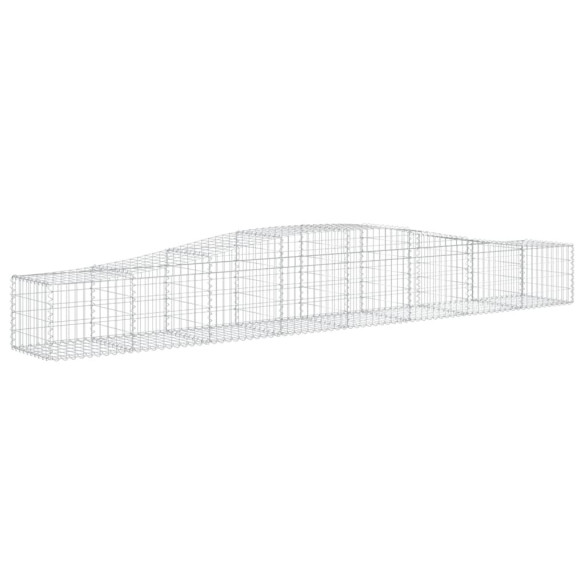 Coșuri Gabion Arcuite 8 buc - Fier Galvanizat | Decor Grădină
