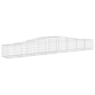 Coșuri Gabion Arcuite 8 buc - Fier Galvanizat | Decor Grădină