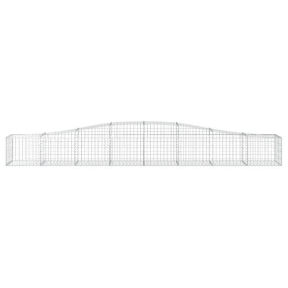 Coșuri Gabion Arcuite 8 buc - Fier Galvanizat | Decor Grădină