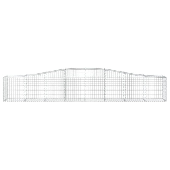 Coșuri Gabion Arcuite 4 buc - Fier Galvanizat | Livrare Gratuită