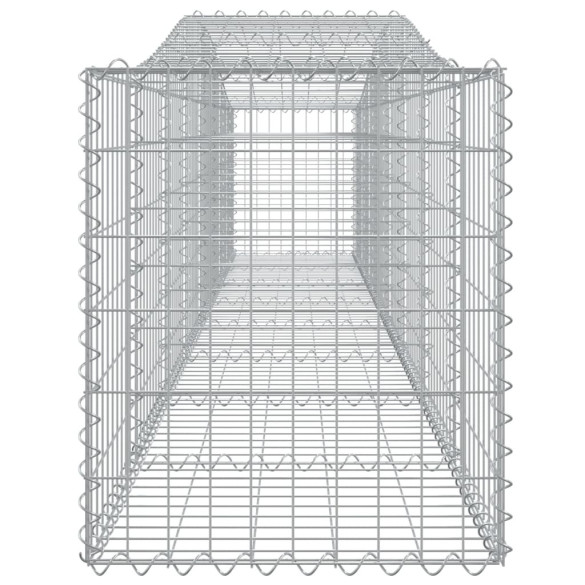 Coșuri Gabion Arcuite 4 buc - Fier Galvanizat | Livrare Gratuită