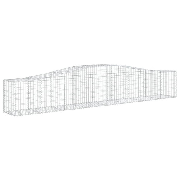 Coșuri Gabion Arcuite 5 buc - Fier Galvanizat | Decor Grădină