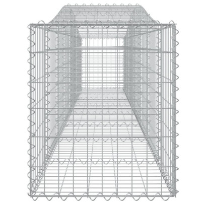 Coșuri Gabion Arcuite 5 buc - Fier Galvanizat | Decor Grădină