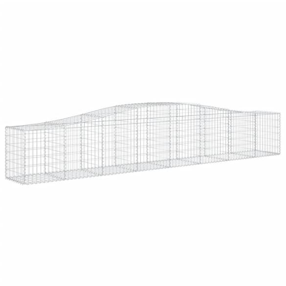 Coșuri Gabion Arcuite Fier Galvanizat - Decor Grădină Rezistent
