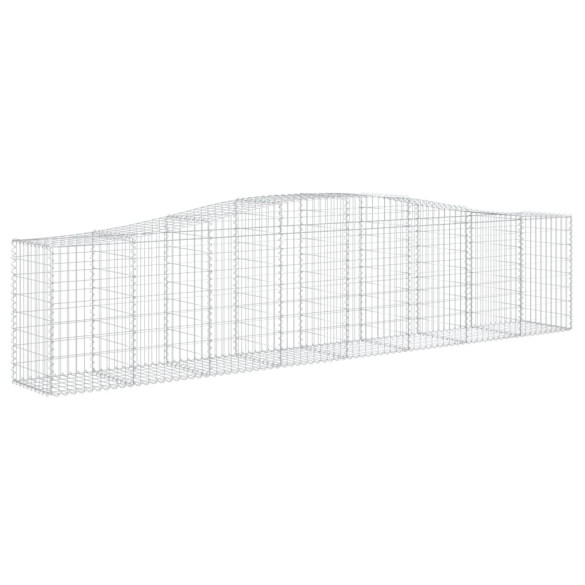 Coșuri Gabion Arcuite 9 buc - Barieră Decorativă Grădină